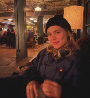 Susie Abromeit Instagram - This was me the day my mom died unexpectedly. You can’t tell, but I was crying nonstop all day. Off and on every hour. Cracked wide open. No place left to hide. In all my glory. Wearing no makeup and in sweatpants. My best friend @onthearc_rdr took this photo of me. She dropped everything and flew to nyc to see me with just the sweater on her back. It also happened to be the birthday of her two year old. I’m forever grateful for her. 

Soho house may have been the absolute wrong decision to go to grab dinner the day my mom dropped dead, as the loud music was blaring in the background, but was the only place I felt familiar with at the time. The loud cacophony of people chattering and every single sound felt like nails on a chalkboard. Lights felt like sensory overload, as if I was a five year old again, overwhelmed by every single stimuli. My brain’s inability to grasp everything all at once; the sounds, the sights, the smells, the sensations, the intense excruciating feeling of loss and shock to my body. 

My body was at its full capacity with the pain of losing her, on top of the physical manifestation of shock waves coursing through my body, zapping me every few minutes, reminding me of my literal shock of her sudden death. And yet knowing my mom would want me to be doing something fabulous with my best friend “because ya know life is short.” 

As my mom would probably say if she were here in a hilarious yet flippant tone, “Grief Looks good on you.” And yet it does somehow in that moment. You’re raw. So open. And I felt so loved by all the people in my life. 

Christie and I then birthed a short film about that very concept. That despite through all the pain and suffering and losing someone that you love so much, where it feels like your heart has been ripped out, the expansion nature of grief that breaks you wide open, also makes you better at the same time. And with your best friends by your side, helping you move through your grief while contemplating what is life, death, meaning, and the finite and infinite nature of time. Can’t wait to share it and it is an honest, raw, homage to my mom, to the fabulous one that was @ly.nne867 ❤️🎈🫶🏻🥹😢🥲