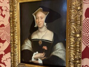 Suzannah Lipscomb Instagram - Another lovely day spent at Hampton Court with a tour group from @andantetravels.

I especially enjoyed today these pictures of Wolsey (late 16th-century copy of earlier original) and Elizabeth Cheyne, by the inimitable Holbein.