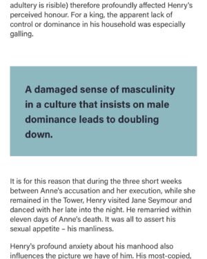Suzannah Lipscomb Instagram - I’ve written for @seenunseenmag about Henry VIII’s toxic masculinity.

Apologies for linking to the wrong Insta account before…