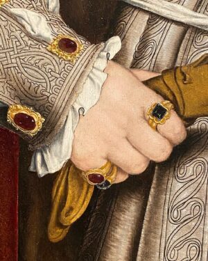 Suzannah Lipscomb Instagram - Look at the size of my jewels, he seems to be saying.
#henryviii #sixlives @npglondonevents @walkerartgallery