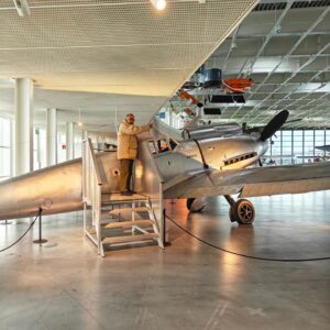 Suzanne Bernert Instagram - At the Dornier Museum in #friedrichshafen 
wearing a super cute dress by #thehaimishliving #collabalert 
Pantheon Herringbone Weave dress perfect for winters paired with slim leggings jeans and my fav boots ! #japaneseinspired 
.
.
.
#indiameetsjapan #haimishlife #kawaii #longdresses #suzannebernert #dorniermuseum #madeinbharat