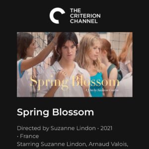 Suzanne Lindon Instagram - this summer on the Criterion Channel! @criterioncollection ❤️