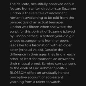 Suzanne Lindon Instagram - this summer on the Criterion Channel! @criterioncollection ❤️