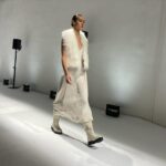 Sveva Alviti Instagram - The warmth of @peserico_official at #mfw24. An Italian story of quality, tradition and dedication. 🧡 #inpartnershipwith #peserico #operedinatura Styled by @paoladec
