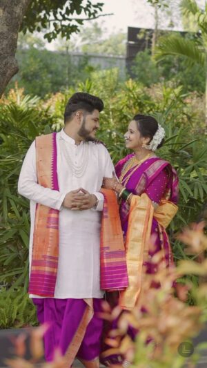 Swanandi Tikekar Instagram - Our Wedding Day & this cover sung by us!❤️
Grateful for all the love and blessings!🙏🏻✨

Shot beautifully by @lensfixed_onkarabhyankar 👌🏻
Ashish’s Outfits: @saudamini_handloom @raayaethnic_
Swanandi’s Sarees : @saudamini handloom
Blouses : @nishfash_design_studio
Jewellery : @pngadgilandsons
Styling : @saudamini_g
Draping: @nilam_art1687
Swanandi’s MUAH: @khushbooghodke
Ashish’s MUAH: @krishna_deshmukh_makeup
Asthetics & Skincare : @thefacestudio.in
Socials and Exclusive PR: @wechitramedia @n.i.d.s_ 

#ANANDI #SwanandiTikekar #AshishKulkarni
#SwanandiAshish #WeddingDay #Blessed