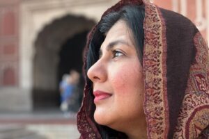 Swarnamalya Instagram - When our minds meet, our hearts melt. A lifetime’s opportunity to cross the border and see the land that holds so many memories, painful, tearful, yet full of hope and resilience- Lahore invited me, I knew this year is special. To speak at the opening of the FAIZ Festival 2024 on behalf of the Indian delegation, to share stage with Salima ji, daughter of Faiz Saab and to perform at the historic Alhambra hall, the very same space in which Iqbal Bano had sung Faiz Saab’s Hum Dekhenge in the 70s, to take the same Nazm in Tamil to an awakened audience who not only gave a lasting standing ovation to Sadir but were moved to tears along with me, and to experience the love of Lahore’s poetry, mushairas, qawwali, Abida ji’s Sufi Kalams, Lahori food, and above all the love and warmth of the people of Lahore. 2024 February is historic in my life. Thoughts about boundaries and borders, identities and struggles- but most importantly about love, peace, harmony and hope. Faiz Saab lives in the hearts of the city of Lahore. And you can see his warmth in the hug of Moneeza ji his daughter to me. Also in one of the  pics is Nawabzada Asfandyar ji who is a Bharatanatyam dancer of Pakistan whom I had invited to join me briefly on the stage,  along with my dearest friend Arvinder Chamak Saab. So many friendships and so many lives shared ❤️here is to more