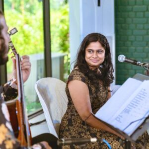 Swarnamalya Instagram - Multi genre Independent & Eclectic repertoire concert for ‘Textures of Traditions’ cultural festival with @mattbaconmusic 

Such a beautiful space was created for us by @swarnamalyag & @radhikaganesh and the entire team of @texturesoftraditions to present music that’s unheard of and of themes that are very close to my heart. It’s not often that as a musician one comes by such a welcoming space & brilliant audience, and I’m so grateful to Swarnamalya & Radhika to have enabled this! An hour just rolled by seamlessly and timelessly. It goes down as one of the most fulfilling concerts I’ve done :) 

Thank you for the beautiful moments captured @simmz_portraits ! :) 

@kraft_dine @ar_subbiah @padmaaaaaaaaaaa @niiviiravii 

#texturesoftraditions #chennai #vocalist #guitar #composer #indie #independent #music #eclectic #multigenre #diversity #plurality #culture #festival #art #artistsoninstagram