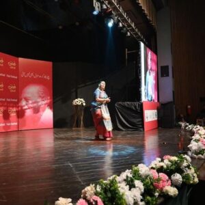 Swarnamalya Instagram - When our minds meet, our hearts melt. A lifetime’s opportunity to cross the border and see the land that holds so many memories, painful, tearful, yet full of hope and resilience- Lahore invited me, I knew this year is special. To speak at the opening of the FAIZ Festival 2024 on behalf of the Indian delegation, to share stage with Salima ji, daughter of Faiz Saab and to perform at the historic Alhambra hall, the very same space in which Iqbal Bano had sung Faiz Saab’s Hum Dekhenge in the 70s, to take the same Nazm in Tamil to an awakened audience who not only gave a lasting standing ovation to Sadir but were moved to tears along with me, and to experience the love of Lahore’s poetry, mushairas, qawwali, Abida ji’s Sufi Kalams, Lahori food, and above all the love and warmth of the people of Lahore. 2024 February is historic in my life. Thoughts about boundaries and borders, identities and struggles- but most importantly about love, peace, harmony and hope. Faiz Saab lives in the hearts of the city of Lahore. And you can see his warmth in the hug of Moneeza ji his daughter to me. Also in one of the  pics is Nawabzada Asfandyar ji who is a Bharatanatyam dancer of Pakistan whom I had invited to join me briefly on the stage,  along with my dearest friend Arvinder Chamak Saab. So many friendships and so many lives shared ❤️here is to more
