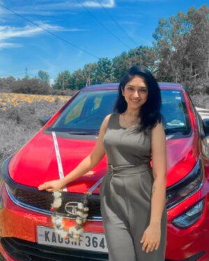 Swathi Sharma Instagram - Welcome home my love 🤩 🧿
#mycar #feelinghappy #happyme