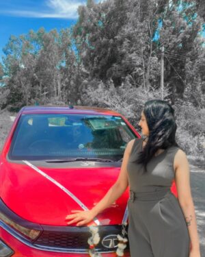 Swathi Sharma Instagram - Welcome home my love 🤩 🧿
#mycar #feelinghappy #happyme