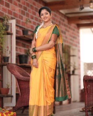 Swathi Sharma Instagram - This feels special 💛🧿

Pc: @thinkstudiosindia 
 
#saree #sareelove #yellow #feelingspecial #feelingloved #❤️