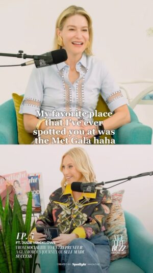 Sydney Sadick Instagram - A brand new episode of “All The Buzz” is OUT NOW featuring no other than NY ‘It’ Girl and founder of @themacklowe Julie Macklowe @jmacklowe 🥃✨

Check out this clip of host @sydneysadick and Julie reflecting on MET Gala’s past. You can stream the episode on Spotify, YouTube, and anywhere else you listen to podcasts. 🐝🎙️

#spotlightmagazine #spotlightonthehamptons #hamptons #thenewcoolforgennow #trendspotlight #spotlighthamptons #newissue #spotlighthamptons #allthebuzz #juliemacklowe #macklowewhiskey
