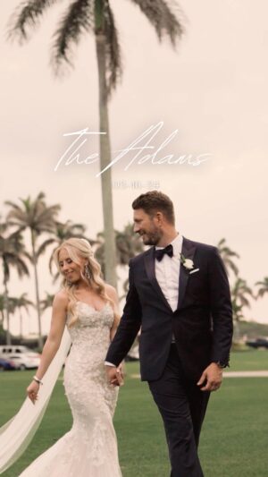 Sydney Sadick Instagram - ✨Meet The Adams✨  The start of our forever…. I would do this day 100000 times over!! This was our first dance song and it’ll always hold such a special place in my heart ♥️

👰‍♀️@moniquelhuillierbride
🧚‍♀️@blessthedressofficial 
💎Jewles by @davidwebbjeweles 
💇‍♀️ Hair by @hairbyalisonfarfan 
💋 Makeup by @natalie_la
🎥 Videography by @wnoelle_ 
🌸 @bircheventdesign @rackelgehlsenweddings @sunnyleephoto 
-
-
-
-
-
-
#Weddings2024 #PalmBeachWeddings #PalmBeach #brides2024 #palmbeachlife  #WeddingCeremony2024