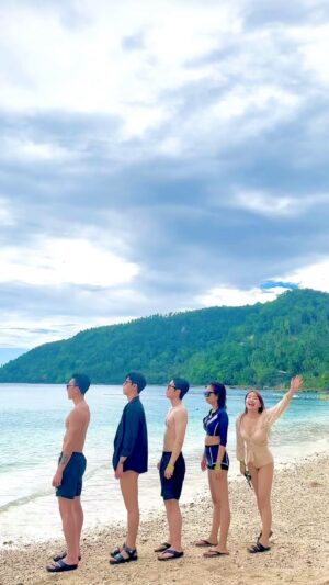 Sylvia Kim Instagram - Spoiler for the next episode hahahhh 🏝️🏝️🏝️miss it already so much😭😭 #fyp #fireball #philippines🇵🇭 #davao #korean #samalisland #canibad #beach