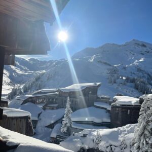 Sylvie Tellier Instagram - Premier bain de l’année.. même pas froid, enfin presque …❄️❄️❄️ #ski #neige #alpes