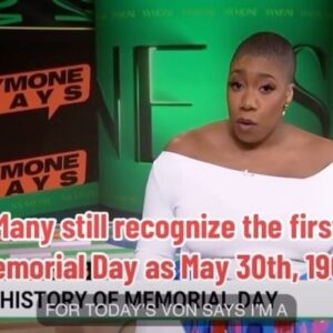Symone Sanders Instagram - From the @symonemsnbc archives: The first Memorial Day was held in 1865 by formerly enslaved Black people. They thought it important to give Union soldiers who died in the civil war a proper burial.