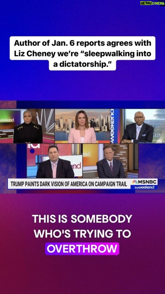 Symone Sanders Instagram - The principal author of the January 6th report Thomas Joscelyn agrees with @liz__cheney that some people are “Sleepwalking” into a dictatorship and that the threat Trump poses to democracy isn’t being taken seriously enough as we get closer to the 2024 presidential election.