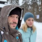 Tülin Yazkan Instagram - Munch, Goya, winter in Oslo, Vigeland Sculpture Park, fiskesuppe (👌🏻) Alberto and me! And yes! I love #oslo ❄️🤍