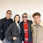 Tae Kimura Instagram - 。 今日のお仕事 みんなとの コラボレーション 面白かったな〜 #stylist #間山雄紀　さん #hairmakeupartist #冨沢ノボル　さん #editor #稲垣邦康 さん #私服 #木村多江