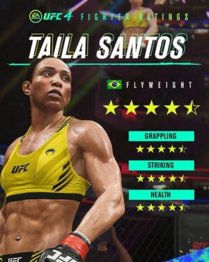Taila Santos Instagram - FINALLY, thank you @easportsufc4 for adding me. Go play with my character in-game NOW / FINALMENTE, obrigado EA Sports por me adicionar no jogo UFC 4! 
Joguem com o meu personagem e me contem como foi!
#ad #Sponsored #PaidPartnership @easports