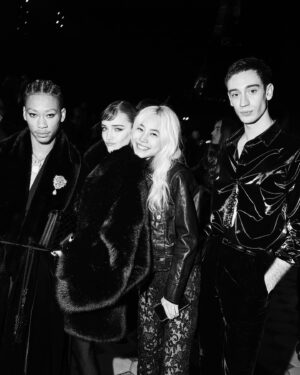 Talia Ryder Instagram - Merci @ysl 🖤  @anthonyvaccarello thank you for the inspiration and for the most beautiful memories. It is always an honor to celebrate your magic with you