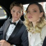 Talulah Riley Instagram - Well, thank you @bulgari for an incredible evening at Westminster Abbey. It was astonishing to see the cloisters and garden and crypt, and a view of London and the Houses of Parliament so rarely seen. ✨Thomas and I displaying @bulgari watch and earrings in back of taxi. Thank you for the loan of such lovely things ✨ And thank you @guerlain for sending the gorgeous @georgiosc and gifts xx Dress: @jennypackham Shoes: @louboutinworld Hair-husband: @earlsimms2 Make-up: @georgiosc Styling: @chercoulter 💎 Jewellery (and T’s watch): @bulgari 💎