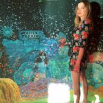 Talulah Riley Instagram - 👽 Merging into the artwork last night at the @serpentineuk Summer Party. Thank you, @thevampireswife for the lovely dress, hope I did you proud with my suitably pale/bloodless legs… 🧛‍♀️ Hair: always @earlsimms2 ❤️ Make-up: @lisahoughton ✨ Photo-credit: @samohtsangster ❤️