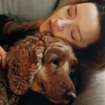 Talulah Riley Instagram - Thank you @thevioletbook for not only suggesting I be interviewed by my best friend for this feature, but also for allowing my dog, Squiggles, to sneak into the shoot. Maximum ❤️ and comfort. @thevioletbook Issue17 Photography: @amylouiseryall Styling: @tillywheating Hair: @mr.hiroshi.matsushita Make-up: @amywrightmakeup