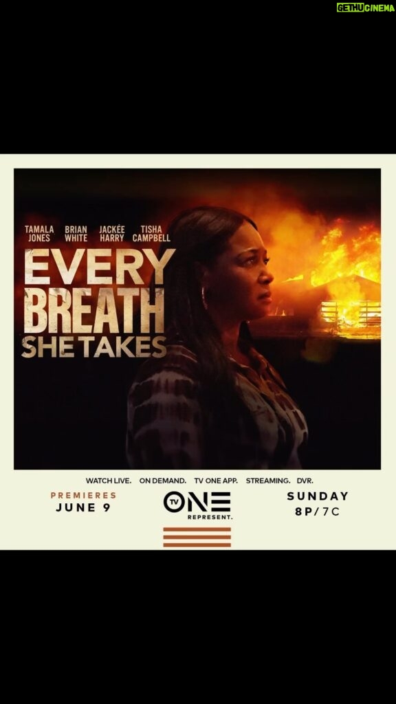 Tamala Jones Instagram - Repost from @tvonetv • Jules is finally free from her abusive husband... or is she? 🤫 #EveryBreathSheTakes, starring @tamjones1, @brianjwhite, @jackeeharry, and @tishacampbellmartin, premieres Sunday, June 9th at 8p/7c. 🎥🍿👀