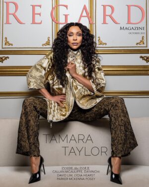 Tamara Taylor Instagram - A MAGICAL day, with INCREDIBLE people, for this BEAUTIFUL mag!! Thanks for having me, guys!! I had so much fun!! @regardmag 🤎

REGARD | FALL ISSUE

Photos: @dimitryl 
Hair   Make up: @missvalnoble 
Styling: @tiffanystylecurator 
Jacket: @otkutyrfashionhouse 
Pants: @temraza 

Check the link in my bio for the full experience✨