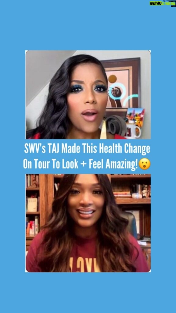 Tamara 'Taj' Johnson-George Instagram - It’s no surprise that cardiovascular health is in a crisis. More and more people are losing their lives over this horrible disease every single day. SWV’s own, @tajgeorge is NO STRANGER to this conversation. She’s shared her truth with us time and time again about her health and the lifestyle changes she is making. With the added pressure of her own health, she also has to advocate for her formal athlete husband, and her athlete son every single day. If you are currently healing your heart, have family members with health concerns, or want to learn more about what is needed to thrive in life. This live is for YOU! It’s critical you know your numbers, monitor your blood pressure at home, and make sure you talk to your doctor about it. This is we’ve created a FREE HEART HEALTH ❤️ KIT for you with vital information you need to take control of your blood pressure. It is available for DOWNLOAD via the 🔗 in our BIO. And, we invite you to take the Free QUIZ at the 🔗 in @CoachGessie BIO to find out how we can support you in optimizing your health. #worldhearthealthday #worldheartday #cardiovascularhealth #hearthealth #chronicdisease #releasethepressure