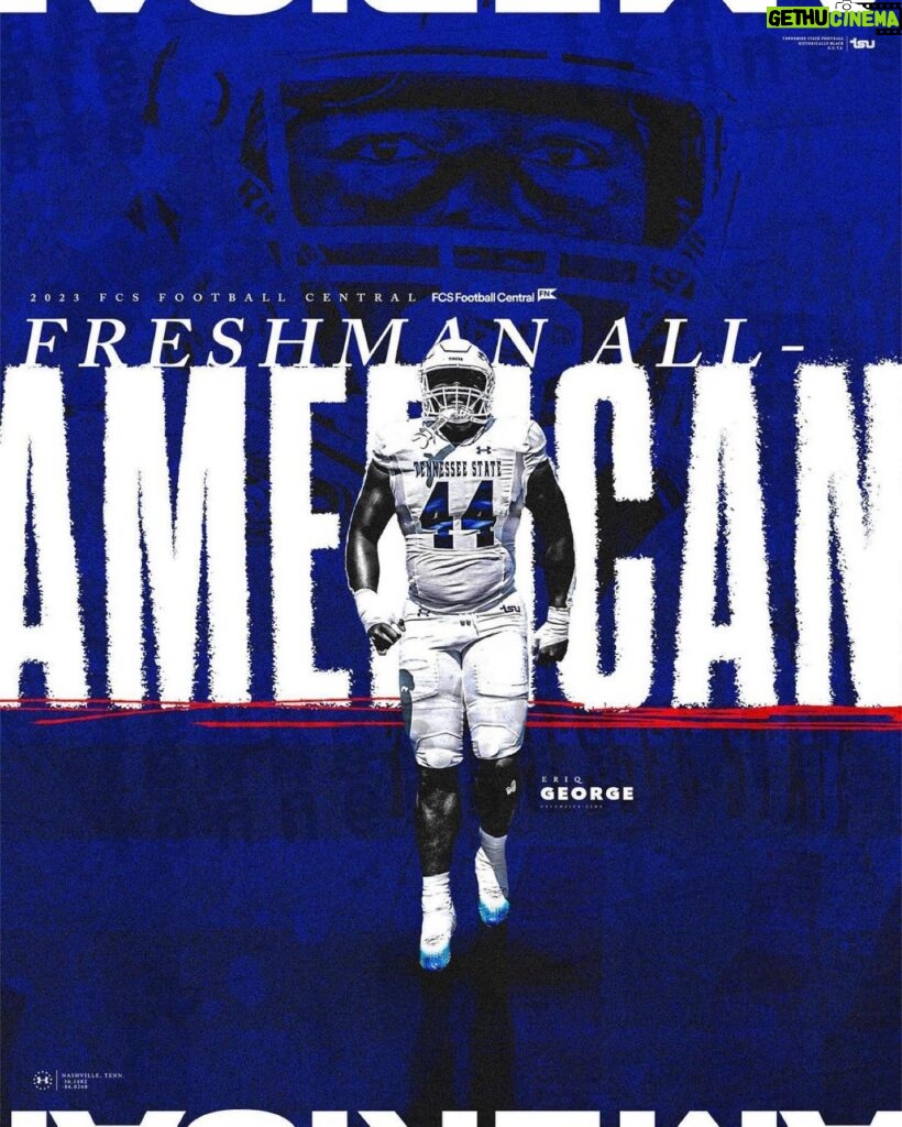 Tamara 'Taj' Johnson-George Instagram - 💙💙💙 Repost from @tsutigersfb • 𝐅𝐫𝐞𝐬𝐡𝐦𝐚𝐧 𝐀𝐥𝐥-𝐀𝐦𝐞𝐫𝐢𝐜𝐚𝐧 🇺🇸🏈 Congrats to true freshman Eriq George for being selected to the FCS Football Central Freshman All-American team as a DL #RoarCity x #GUTS