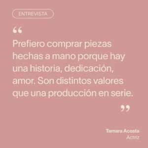 Tamara Acosta Instagram - 🎙️ Entrevista | Tamara Acosta 🎭📺

“A las tiendas Artesanías de Chile voy de manera obsesiva”, nos confesó @tamaraacostazambra en entrevista. Conoce la fundación desde sus inicios, allá por el 2002, cuando aún estudiaba en la escuela de teatro en barrio Bellavista, muy cerca de donde estaba su primera tienda📍

La actriz de cine, teatro y televisión mantiene un vínculo emocional con piezas hechas a mano desde su infancia: “no sólo hay una calidad distinta de las piezas hechas a mano, sino que también hay una historia, dedicación, amor, distintos valores que una producción en serie”.

Te invitamos a leer la entrevista completa en el link de nuestro perfil 🌐📱💻

📷 Créditos: @lygonz