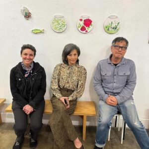 Tamlyn Tomita Instagram - ❤️❤️❤️
The love of art and artists. 

Came by @giantrobotstore at GR2 Gallery right as they putting the finishing touches for their current exhibition, “Original Assembly” featuring works by artists like the wonderful @cassloop !!! GOOO CASSIA!!! 🥳

Finally getting around to pick up a piece I was SOOOO EXCITED to purchase last year by @jlima_studio /Jenn Lima’s “Kyūbi no Kitsune” that I just HAD to have…🔥🔥🔥🔥🔥🔥🔥🔥🔥

What a delight it is to discover artists that speak, shout, whisper, and most of all, share their souls and hearts. 🙏🏼❤️✨

It’s an honor to welcome you into our home. 🙌🏼