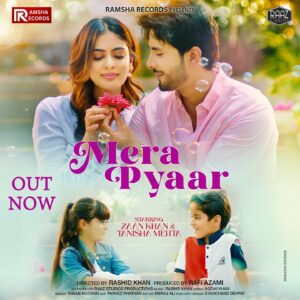Tanisha Mehta Instagram - Rashid Khan’s magic   Tawaab Nooran’s vocals = ❤️ “Mera Pyaar” starring Zaan Khan,Tanisha Mehta, Rafaan Khan,Fizaah Khan & Aansh Lata ! 

OUT NOW on Ramsha Records

#RomanceOnTheWay #rashidkhan #zaankhan #tanishamehta #merapyaar