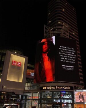 Tanisha Scott Instagram - BLACK WOMAN. 
Humbled to be represented like this alongside brilliant, strong and accomplished sisters from Toronto. Thank you @kardinalo for seeing me and @ashleymckenziebarnes for including me. Love to @cellulardada this song is truly a love letter to black women.