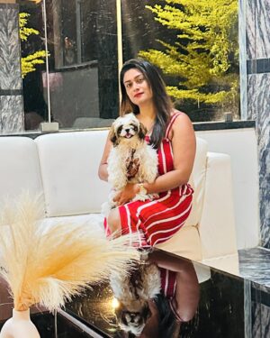 Tanisha Kuppanda Instagram - Aww 🥰 This beautiful place to hangout with family friends #gardenasiaresort 😃 good place good food and pet friendly with indoor games and pool 🥰🥰 good time spent with my family 😍😍 do check @thegardenasiaresort ❤️if ur planning for vaccayyy 😄😄
