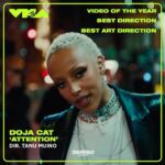 Tanu Muino Instagram - @vmas 2023 NOMINATIONS! We got nominated for Video Of The Year & Best Director & Best Art Direction at this MTV VMA AWARDS for our DOJA CAT “Attention” video. @nikitakkkuz, @nightwindow, @gatosamerican, @ivannaborin, @frankborin, @carlosfontclos I LOVE YOU GUYS! A huge thank you to @samhoustonishere & @brettalannelson & @dojacat for giving us this amazing opportunity. And thank you to our crew who time & time again elevate each project to a place where we’re fortunate enough to be nominated. Director: @tanumuino Producer: @gatosamerican Label Producer: @samhoustonishere Creative Director & Doja Styling: @brettalannelson Production Company:@underwondercontent Exec Producers: @frankborin x @ivannaborin Director’s Rep: @hart_represents Label: @rcarecords Director of Photography: @nikitakkkuz Production Designer: @nightwindow Art Director: @paidfollower001 Producer Manager: Briana Goldberg POC: Kya Koplin 1st AD: @the_nomadx Gaffer: Scott Moody Key Grip: Charles Lens Cast stylist: @mstr_of_disguise Colorist: @josephbicknell @company_3  Editor: @carlosfontclos  VFX: @tiltvfx  VFX: @romafx Additional VFX: @frender Additional VFX Supervisor: @maxcoltt Beauty: @digitalbeautywork VFX: @tiltvfx VFX: @romafx Additional vfx : @frender Additional VFX superior: @maxcolt Beautywork: @DIGITALBEAUTYWORK Post Finishing Online: @digitalsword Post Producer: Miguel Garcia Movement choreographer: @monikafelicesmith Choreo Asst: Jen Apter body paint BLOOD by: @worshipmina   @chelseadelfino_sfx   @brittanyyynicole beauty by: @ernestocasillas hair by: @jstayready_ nails by: @sacciadidthat
