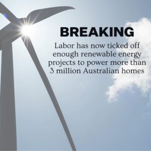Tanya Plibersek Instagram - Making Australia a renewable energy superpower.