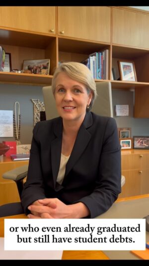 Tanya Plibersek Instagram - Fantastic news this morning - Labor will introduce a new Prac Payment for teaching, nursing and social work students.