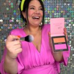 Tanya Hennessy Instagram - Buy my make up and you can smile with an uncomfortably large open mouth also! Limited stocks, once it goes it’s gone! How good does the blush look?? @pricelineau @mpcosmeticsau Dress by @mariamseddiq x @sheikeandco