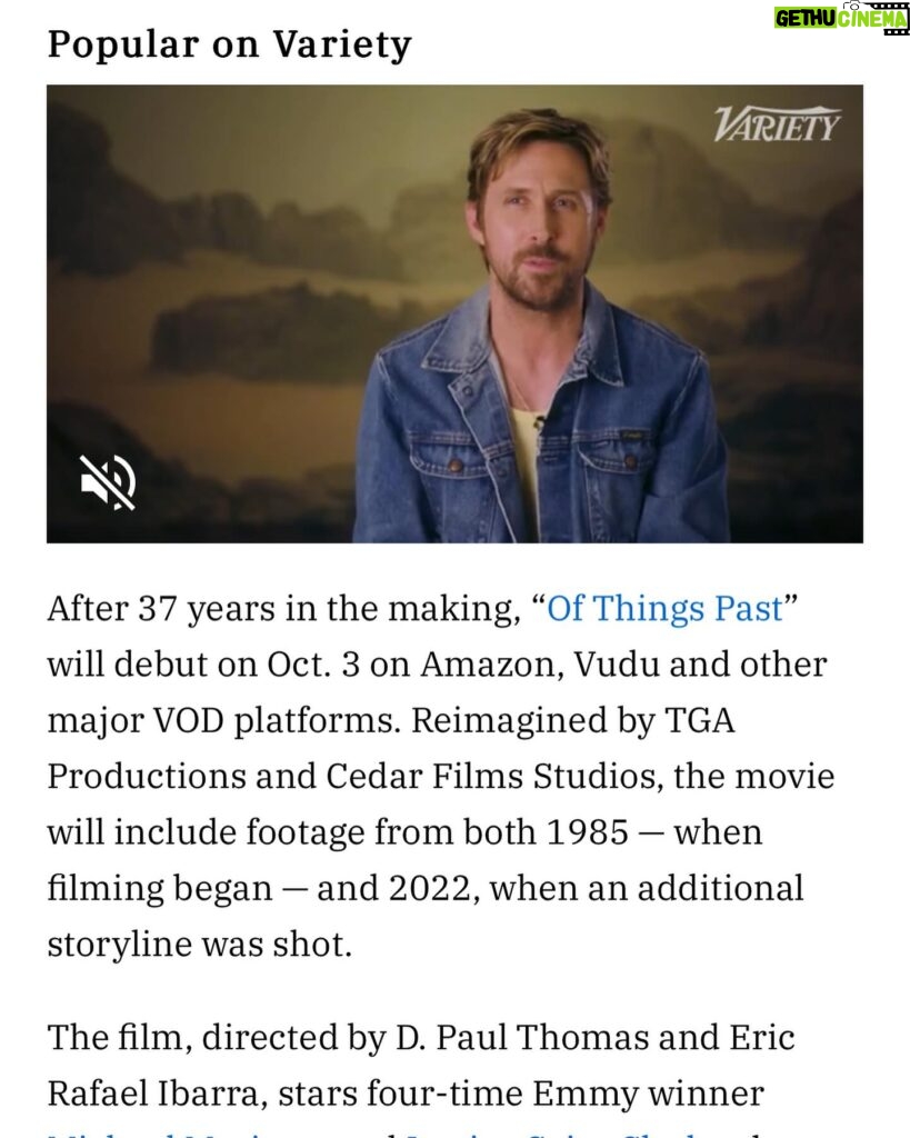 Tara Reid Instagram - Thanks @variety Really excited for people to see me in a completely different role. This dramatic piece began filming in 1985 and wrapped in 2022. ‘Of Things Past’ is on @amazonprime now. Enjoy 🎥