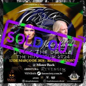 Tarja Turunen Instagram - Wow, Brazil! The Belo Horizonte, Curitiba and Porto Alegre shows are sold out! 
Grab a ticket for one of the other dates before they are gone!