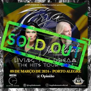 Tarja Turunen Instagram - Wow, Brazil! The Belo Horizonte, Curitiba and Porto Alegre shows are sold out! 
Grab a ticket for one of the other dates before they are gone!