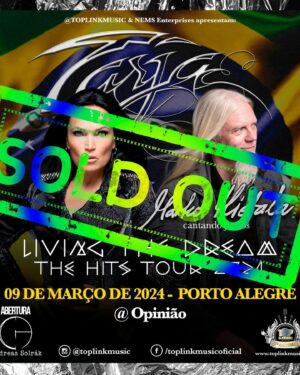 Tarja Turunen Instagram - I am getting super excited about my journey to South America for the tour that starts already next week! Yeah!! Few meet&greets still are available for these shows and the tickets are running fast for the tour. Buenos Aires, Curitiba and Porto Alegre are sold out. I hope to see you there rocking with me. Thank you for the opportunity! ♥️🤟🏻 @marko_hietala_official #livingthedream #thehitstour