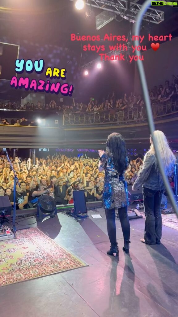 Tarja Turunen Instagram - Incredible, sold out Vorterix Buenos Aires last night. There are no words that can express what I felt with you. Pure love!♥️Argentina, until next time. Muchísimas gracias por todo. Los quiero!