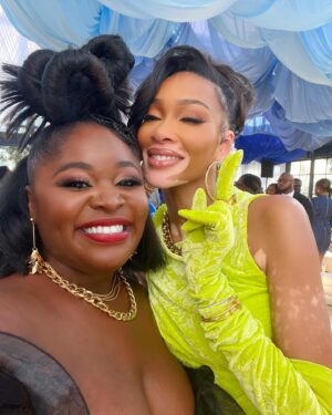 Tarriona Ball Instagram - #ROCNATION BRUNCH. @kellyrowland that is All. 🤣🥹 Thank you so much. This was one of the most beautiful rooms to be in. #Grammyweek @thamakeupartist 🍫 @mzbeejoness 👑