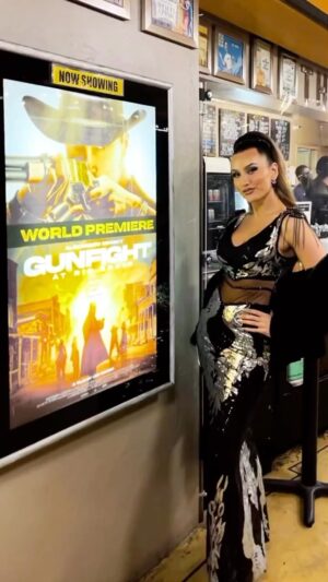 Tatiana Neva Instagram - Congratulations to @realalexnevsky , @sanrafaelproductions and the @shoutfactory , on the world premiere and a successful release of their new film, “GUNFIGHT AT RIO BRAVO”! 

The premiere went great and the movie was very well received by the audience! (Now available on DVD and most of the major streaming networks).

Three times Mr. Universe and a prominent russian celebrity, known for his tv and movie work, @realalexnevsky has brought to the big screen a character of Ivan Turchin, a character, based on a real life historical figure of a famous russian General, who lived and made history in the Wild West. 

Alexander Nevsky really managed to capture the essence of the character and brings great presence, charisma and intensity with his performance in every shot,  creating a sense of mystery, yet balancing it  perfectly with simplicity and straightforward nature of the character, all the while dazzling with great action work and showcasing some great gun slinging skills!

I really enjoyed watching this action packed western genre art piece, brilliantly directed by Joe Cornet (who also plays one of the key roles in the movie and did an equally great job both in front and behind the camera!) 

Ovearall, the movie is very engaging and aesthetically pleasing, especially if you’re a lover of history and appreciate art, so my thirst for quality aesthetics were satisfied well with this project, while at the same time I got a nice rush from the dynamic action scenes, skillfully designed by the great @officialartcamacho (stunt coordinator/fight choreographer/second unit director). 

Another detail to mention, is that the music score @seanmurray_composer , grabs a hold of your heart as you watch the story unfold, alongside the beautiful visuals created by @sanrafaelproductions and the great film/editing crew, distinguished in style writing by @romacitta1 and great acting performances by the cast that was studded with household name actors like @gruner.tactical and Matias Hughes! Excellent work!
(P.S. Thank you Fini for organizing a great event. And big Thanks  to @realalexnevsky for inviting me to it. You did amazing and I had a blast celebrating with you! 🤗)

🙌🏻🍿🎬