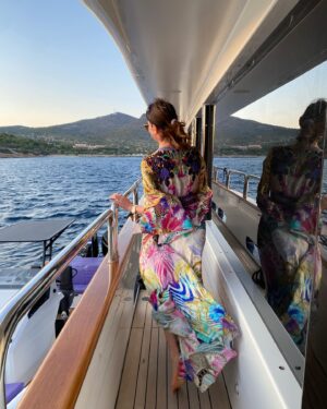 Tatiana Stefanidou Instagram - Στην πιο yachting βάπτιση ever! @kellyxini 💙🩵🩷#yachting# yachtinglife #yachtinglifestyle @saltwater_gr