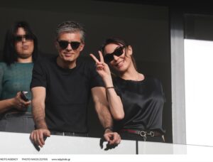 Tatiana Stefanidou Instagram - Ευαγγελάτος family 🫶🏻Ας γίνει το ποδόσφαιρο γιορτή για όλους, ανεξαρτήτως ομάδων. Να γεμίζουν τα γήπεδα και με οικογένειες, με μικρά παιδιά, που θα ζουν τη χαρά του αθλητισμού! Χθες ήταν όλα μια όμορφη γιορτή. Είδα μανάδες με μωρά στην αγκαλιά στο γήπεδο. #aek #opaparena Φωτό NDP